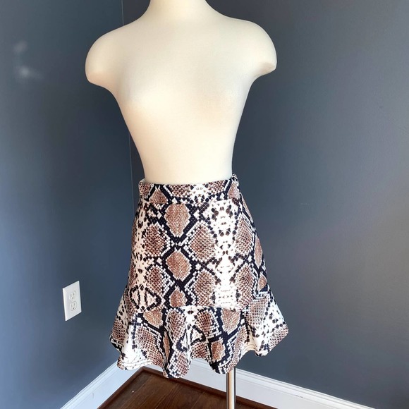 High waisted snake print mini skirt - Picture 7 of 7
